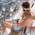 thumbnail image 2 of luoweisi Men's Beach Shorts Quick Dry Swim Trunks with Mesh Lining Colorful Jellyfish S, 2 of 5