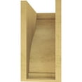 thumbnail image 4 of 7"W x 14"D x 14"H Classic Helena Rough Cedar Woodgrain TimberThane Corbel, Primed Tan, 4 of 6