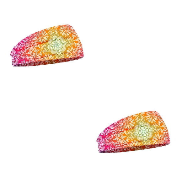 Qarigey Diadema Deportes Estampado Transpirable Banda para el sudor Antideslizante Suavidad Diadema Accesorios para el cabello Envoltura Correr Type2 NO2