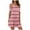 Pink, variant on Summer and Spring Dresses for Women 2024 Casual Fashion Women Summer Casual O-Neck Print Short Sleeve Pocket Mini Dress