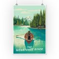 thumbnail image 2 of The Wenatchee River, Quiet Explorer, Boating, Mountain (12x18 Wall Art Poster, Room Decor), 2 of 3