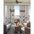 thumbnail image 6 of 4th of July Blackout Curtains for Bedroom Living Room Darkening Curtains 63 Inches Long Spring Floral Love Heart Independence Day Pastoral Window Curtain 2 Panels Set Window Treatment Drapes 42"x63", 6 of 9