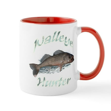 

CafePress - Walleye Hunter Mug - 11 oz Ceramic Mug - Novelty Coffee Tea Cup