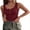 Deep Red, variant on ANRABESS Tank Tops for Women Summer Basic Ribbed Henley Slim Fitted Sleeveless Cami Shirts Button Up Workout Casual Outfits Green Medium