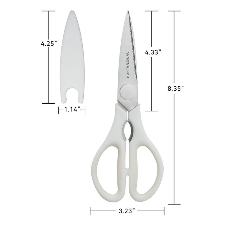 NULAS Heavy Duty Kitchen Scissors Come-Apart Design Cream photo 3