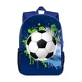 thumbnail image 1 of Ohufall Blue Printed Lightweight School Backpack For Students High Capacity Sports Travel Backpack, 1 of 2