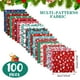 thumbnail image 4 of Paquete de Tela Pre Cortada para Navidad, 100 Piezas, 13x13 cm, Diseños Navideños, 4 of 8