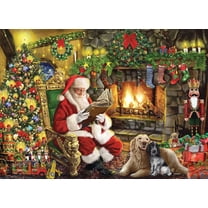 Fireside Santa Jigsaw Puzzle 1000 Piece by Vermont Christmas Company