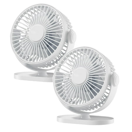 

Jrocdr Large Capacity Dormitory Desktop USB Small Fan Home Office Desktop Super Large Wind Desktop Convenient Fan Fan around Neck Portable Fan Handheld Handheld Fan Battery *2PCS