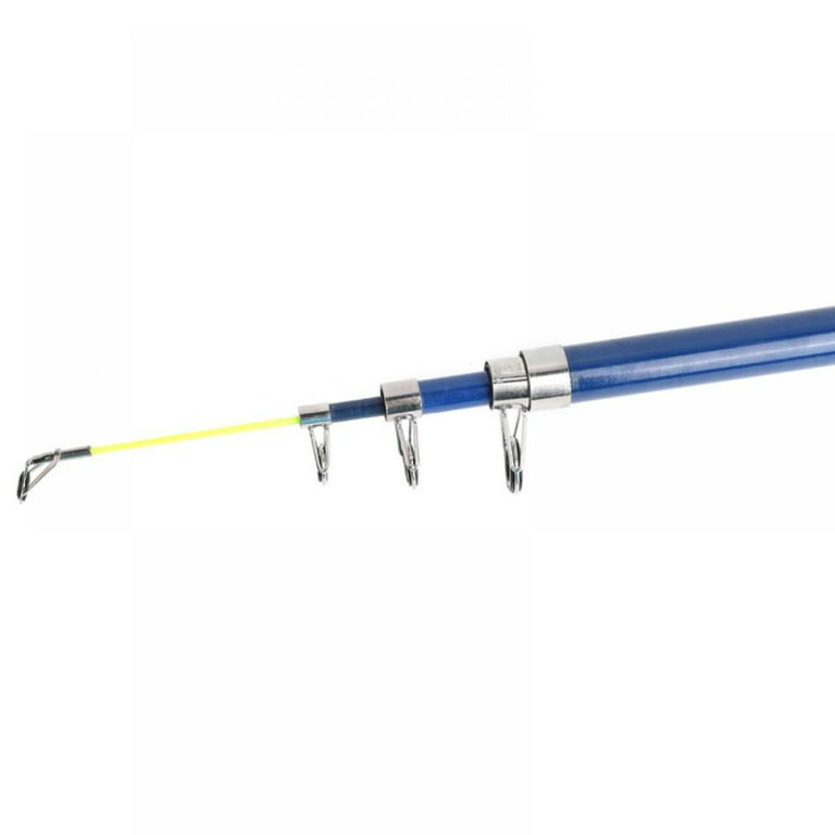 Portable Spinning Rods Fishing Pole Tool Flexible Elastic Ocean Telescopic  Bait Casting Hard Pole for Outdoor Sport Yellow Blue Purple Random