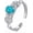 Oval 1, variant on 925 Sterling Silver Oval Turquoise Exquisite Boho Style Adjustable Rings Jewelry Gifts for Women Mother