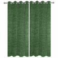 thumbnail image 2 of Outdoor Curtains for Patio Waterproof, Dark Green Burlap Texture Windproof Pravicy Outside Porch Blackout Curtain, Farmhouse Vintage Green Sun Blocking Grommets Curtains for Cabana 2 Panels 54"x95", 2 of 9
