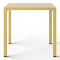 thumbnail image 5 of WestinTrends Playa 31.5" Iron Metal Frame Outdoor Square Patio Dining Table, Yellow, 5 of 16
