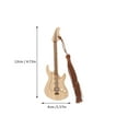 thumbnail image 3 of 4pcs Guitar Shaped Bookmark Bamboo Bookmark with Tassels Reading Book Marks, 3 of 7