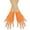 Orange, variant on Womens Gloves Gloves Winter Women Coarse Net Elastic Sexy Soild Gloves Punk Half Finger Nightclub Carnival Party Gloves