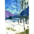 thumbnail image 2 of Randy Noble Fine Art 11x14 Black Ornate Wood Framed with Double Matting Museum Art Print Titled - Winters Last Days, 2 of 4