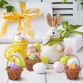 thumbnail image 5 of 24 pack Mini Woven Basket Set with 100 Mini Easter Eggs, Small Easter Basket Bulk with Handles, Decorative Small Easter Baskets for Home Office Party Table Decor Spring Decor, 5 of 8