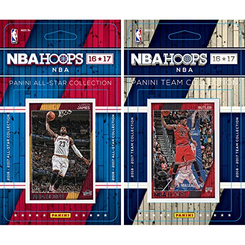 C&I Collectables 2016BULLSTS NBA Chicago Bulls Licensed 2016-17 Hoops Team Set Plus 2016-17 Hoops All-Star Set