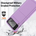 thumbnail image 3 of Protection de Charnière Macaron Étui Compatible Samsung Galaxy Z Flip 4 avec Protecteur de Caméra, 3 of 5