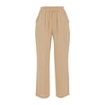 thumbnail image 1 of Pantalón George para Dama, Recto Ancho Beige T EG, 1 of 4