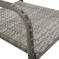 thumbnail image 6 of vidaXL Patio Dining Set Table and Chair Gray and Black Poly Rattan and Steel, 6 of 11