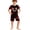 11#Red868, variant on Shinyii Boys Summer Outfits Crew Neck Short Sleeve Graphic Tee and Shorts Set, Sizes 4-14