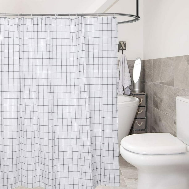 uxcell Shower Curtain Set Farmhouse Fabric Polyester ...