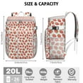 thumbnail image 3 of Strawberry Themed Insulated Cooler Backpack - 20L Soft Cooler Bag for Summer Outings, Parties & Travel, Easy to Clean PEVA Lining, 3 of 5