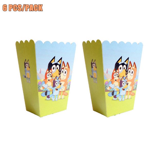 Suministros De Fiesta De Cumpleaños Temáticos De La Familia Bluey Bingo Vajilla Desechables Gao Jiahui unisex