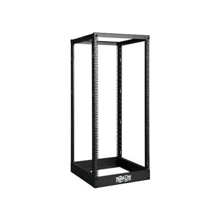 UPC: 0037332157942 | Tripp Lite SR4POST25 25U 4-Post SmartRack Open Frame Rack – Organize and Secure Network Rack Equipment