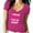 Pink, variant on I Wear Pink For My Aunt Printed Women's V-neck Tshirt Black Tee Small