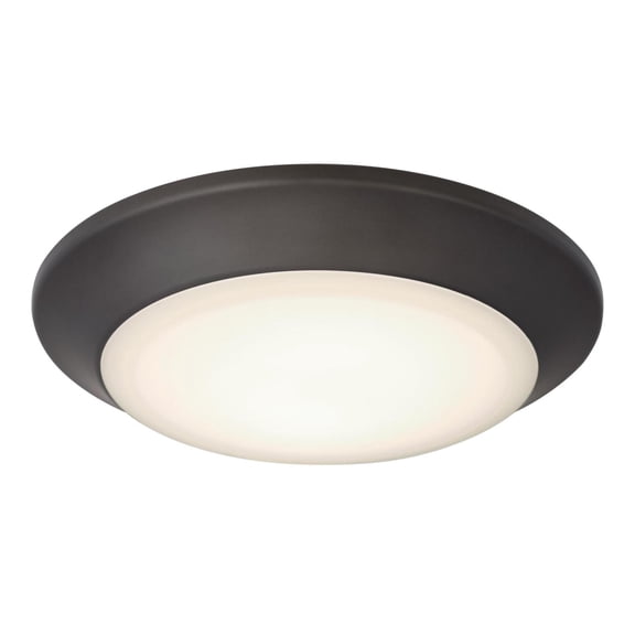 Westinghouse Lighting Westinghouse 7-3/8-Inch Dimmable ENERGY STAR LED Indoor/Outdoor Surface Mount Wet Location Black-Bronze