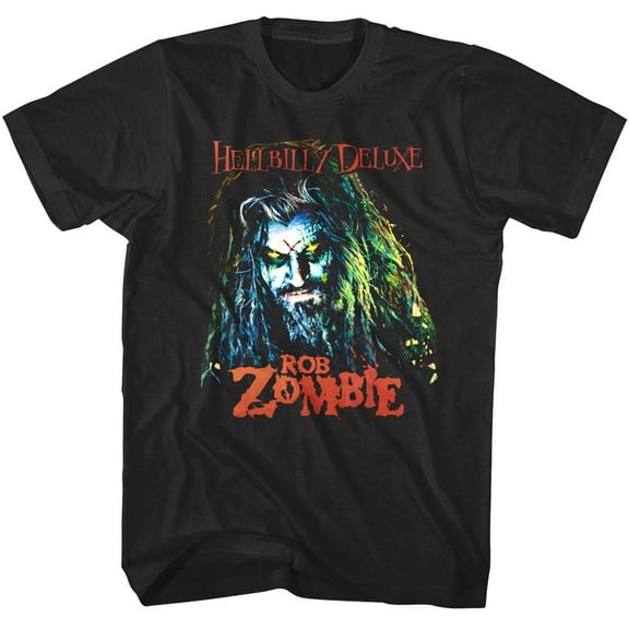 Rob Zombie - Hellbilly Deluxe - American Classics - Solid Black Adult Short Sleeve T-Shirt