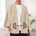 thumbnail image 2 of Hanbok Cardigan Embroidery Plate Buckle Robe Sunscreen Jacket Casual Plus Size Men's Tops, 2 of 6