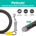 thumbnail image 2 of Cable de amarre para perros Petbobi de 6 m con estaca de 40 cm, negro, 2 of 6