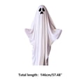 thumbnail image 2 of White Ghost Cape Halloween Role Play Outfit,Polyester Costume with Pumpkin Candy Storage Bag for Masquerade Party,Cosplay,Seasonal Themed Events, 2 of 6