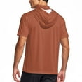 thumbnail image 6 of Fanxing Big and Tall Cooling Sun Shirts for Men with Hood Short Sleeve Lightweight Tees with Masks Fishing Hoodie Orange,XXXXXL, 6 of 9