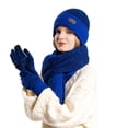 thumbnail image 5 of Eoperou Beanie Hat with Gloves Scarf Set Super Soft Windproof Ultra-Thick Fleece Lining Winter Warm Long Scarf Gloves Set, 5 of 8