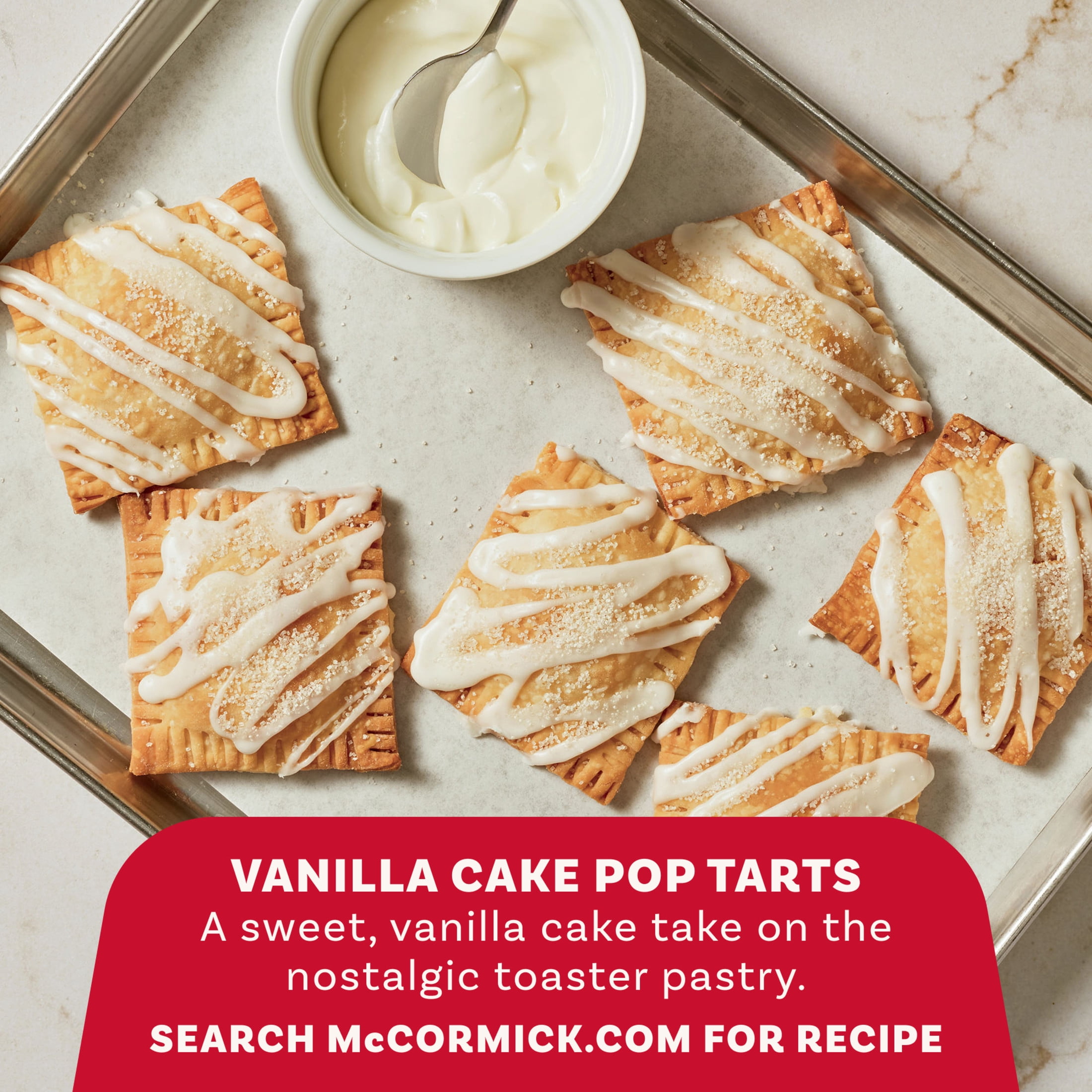 McCormick Vanilla Cake Finishing Sugar, 3.49 oz Bottle