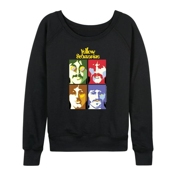The Beatles - Seas Of Science Portraits - Women's Lightweight French Terry Long Sleeve Shirt