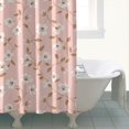 thumbnail image 4 of Pioneer Flower Floral Print Pattern Shower Curtain 72"x72", Bathroom Decorative Shower Curtain Set with 12 Hooks, Waterproof Washable, 4 of 6