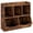 Brown, variant on Kids Bookshelf, Toy Storage Cabinet with Bookcase, 2 Tier Multi Shelf with Cubby Cabinet