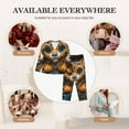 thumbnail image 7 of Gukieu Playful Leopard Art Print Women's Long Sleeve Pajama Set, Button Top Elastic Pocket Pajama Pants Two Piece Set Home Wear-Medium, 7 of 7