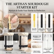 oannao Sourdough Starter Kit 21 Pcs Complete Bread Proofing Basket Set with Round and Oval Banneton Baskets Sourdough Jar Silicone Bread Sling and Baking Supplies Tools for Beginners