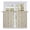 Beige, variant on Beige Baroque Tier Curtains, Farmhouse Scroll Floral Pattern Art Light Filtering Kitchen Curtains, 2Pcs Rod Pocket Half Window Treatments Panels for Sink Cafe Cabinet Basement 27.5x45 Inches