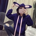 thumbnail image 5 of Tunics for Leggings Fall Loose Fit Hooded Long Sleeve Dolman Cold Shoulder Hoody Graphic Hoodie Cotton Hoodies (Purple,XXL), 5 of 7