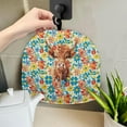 thumbnail image 4 of ZUXONGSY Highland Cow Flower Teapot Cover Cozy Fit Tea Breakfast Warmer Cover Dust Protector with Hanging Ring Decorative Teapot Cover Easy to Clean for Hotel Restaurant Tea Party, 4 of 7