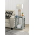 thumbnail image 3 of Alaterre Furniture Coventry Wood End Table with Tray Shelf and Bottom Shelf, Gray, 3 of 6
