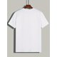 thumbnail image 2 of Men'S "Best Dad in the Galaxy" Graphic T-Shirt - White Casual Short Sleeve Crewneck with Bold Black Lettering, Perfect for Summer, Everyday Tshirt | Fun Dad Shirt | Cotton Fabric, 2 of 6