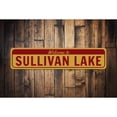 thumbnail image 1 of Welcome Lake Name Novelty Sign, Metal Wall Decor - 4x18 inches, 1 of 4